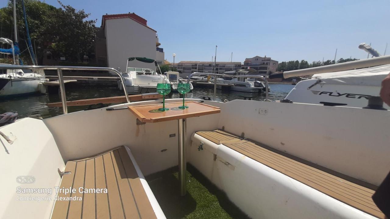 Nuit Insolite A Bord De L'Enata Un Voilier A Quai Sur La Marina De St Cyprien Saint-Cyprien  Zewnętrze zdjęcie